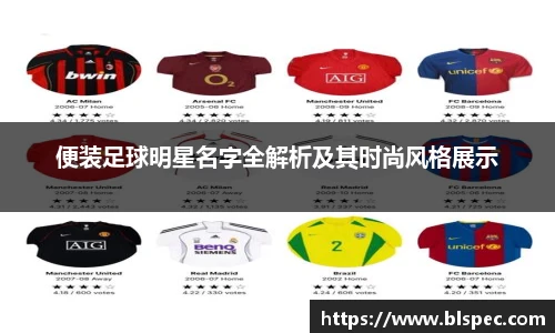 便装足球明星名字全解析及其时尚风格展示